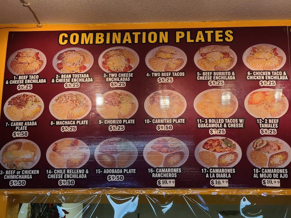 Antonio's Taco Shop - Menu Scan 1